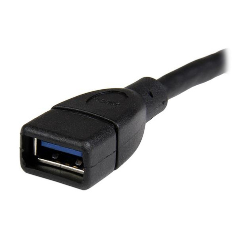 STARTECH USB 3.0  A naar A verlengkabel mannelijk / vrouwelijk - USB3 data verloop kabel m / v - 15cm - zwart