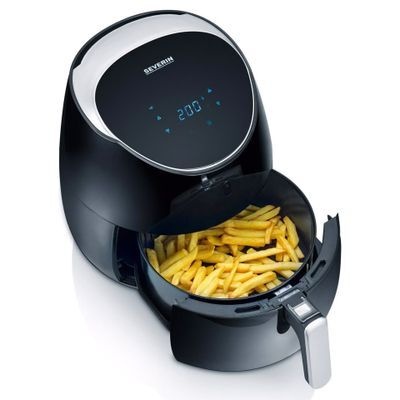 Severin 2445 - hot air fryer - silver metallic/black