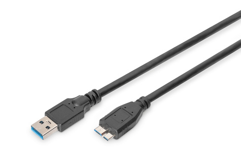 DIGITUS USB 3.0 connection cable - USB Type-A/Micro USB Type-B - 1 m