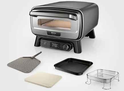 Ninja Ninja MO201EU pizzamaker en -oven 1 pizza('s) 1760 W Roestvrijstaal, Staal