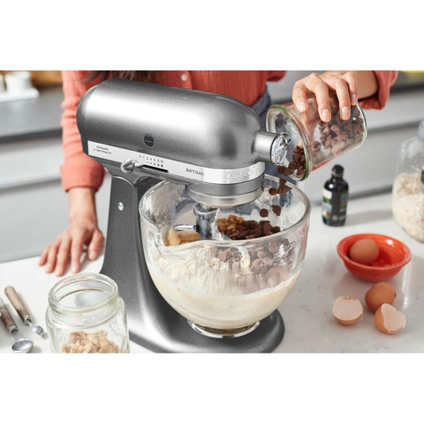 KitchenAid ARTISAN 5KSM185PS, Staande mixer, Zilver, Kloppen, Kneden, Mixen, 1,45 m, 4,8 l, MEDALLION SILVER