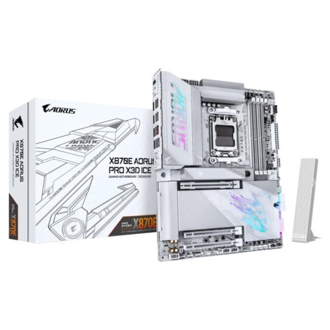 Gigabyte Gigabyte X870E AORUS PRO X3D ICE       (X870,AM5,ATX,DDR5)