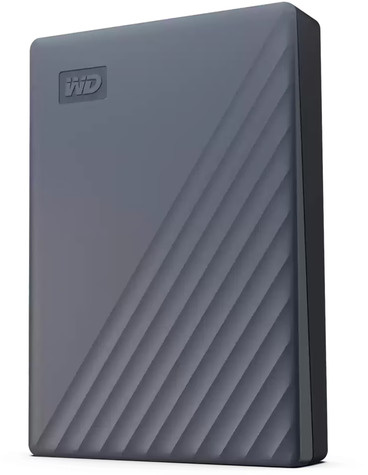 Western Digital Western Digital My Passport WDBRMD0050BGY-WESN - Vaste schijf - gecodeerd - 5 TB - extern (draagbaar) - USB 3.2 Gen 1 - 256-bits AES - silicoon-grijs