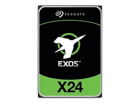 Seagate Exos X24 ST16000NM007H - Vaste schijf - Enterprise - 16 TB - intern - 3.5" - SAS 12Gb/s - 7200 tpm -buffer: 512 MB
