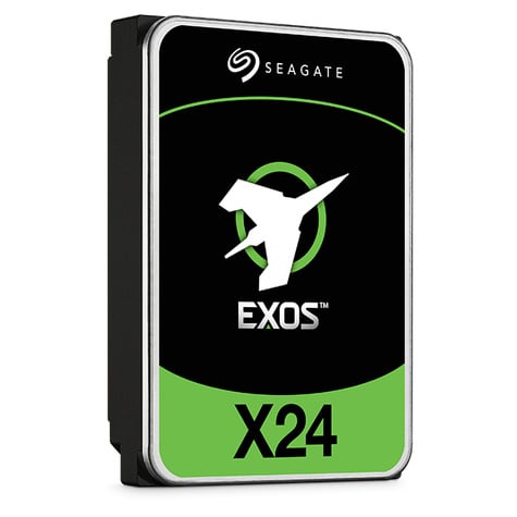 Seagate Exos X24 ST12000NM007H - Vaste schijf - Enterprise - 12 TB - intern - 3.5" - SAS 12Gb/s - 7200 tpm -buffer: 512 MB