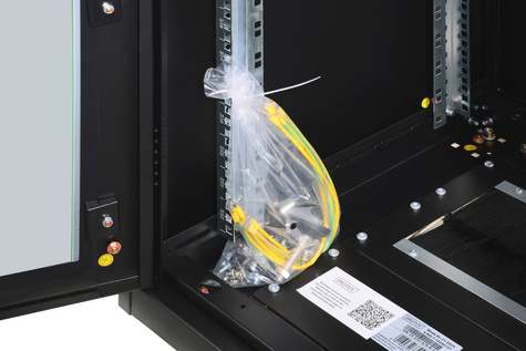 DIGITUS 22U netwerkbehuizing, Uniek 1164x600x600 mm, kleur zwart (RAL 9005)