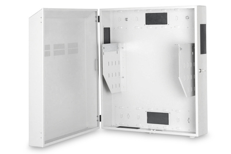 DIGITUS Wandbehuizing, slank 800x640x220mm, 4U verticaal, kleur grijs (RAL 7035)