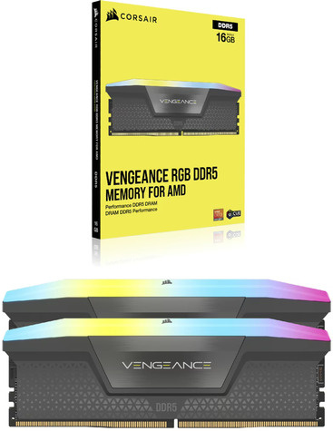 Corsair RAM Vengeance RGB - 64 GB (2 x 32 GB Kit) - DDR5 5200 DIMM CL40
