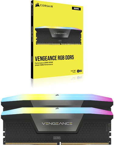 Corsair RAM Vengeance RGB - 48 GB (2 x 24 GB Kit) - DDR5 5600 DIMM CL40