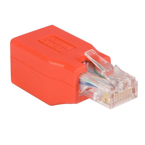 STARTECH Cat6 Cable - Cat6 Crossover Adapter - GbE - Red - Ethernet Network Cable (C6CROSSOVER)