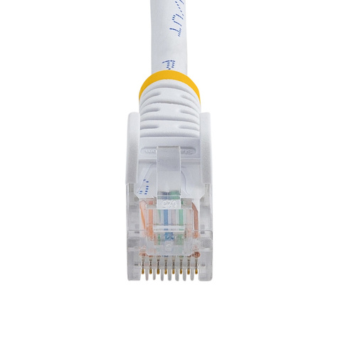 STARTECH Cat5e patchkabel met snagless RJ45 connectors - Verbindingskabel - RJ-45 (M) naar RJ-45 (M) - 3 m - UTP - CAT 5e - gevormd, zonder haken - wit