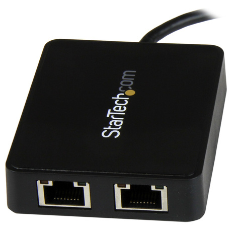 STARTECH USB-C naar dual Gigabit Ethernet adapter met USB (Type-A) poort - USB Type-C Gigabit netwerkadapter