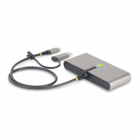 STARTECH 2-Port USB-C/USB-A Hub - GbE and RS232
