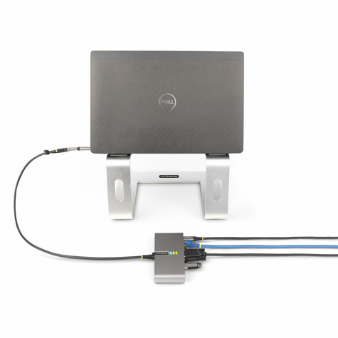 STARTECH 2-Port USB-C/USB-A Hub - GbE and RS232