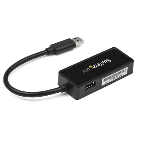 STARTECH USB 3.0 naar gigabit Ethernet-adapter NIC met USB-poort - zwart - Netwerkadapter - USB 3.0