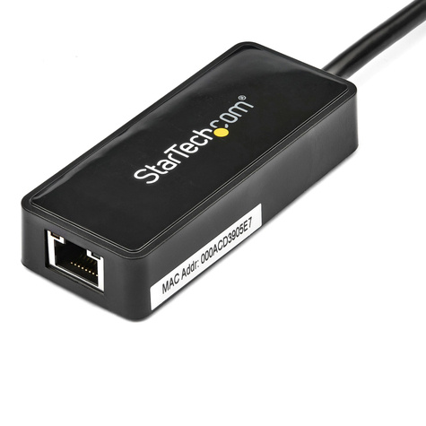 STARTECH USB 3.0 naar gigabit Ethernet-adapter NIC met USB-poort - zwart - Netwerkadapter - USB 3.0