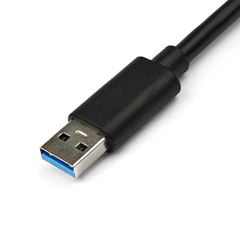 STARTECH USB 3.0 naar gigabit Ethernet-adapter NIC met USB-poort - zwart - Netwerkadapter - USB 3.0