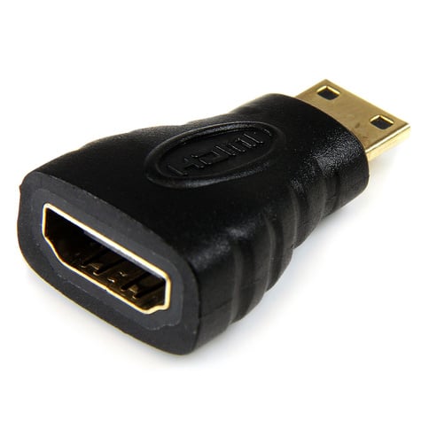 STARTECH Mini HDMI naar HDMI Adapter, 4K High Speed HDMI Adapter, 4K 30Hz Ultra HD High Speed HDMI Adapter