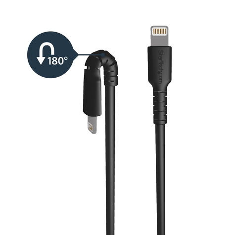 STARTECH Premium USB-A naar Lightning Kabel 1m Zwart - USB Type A naar Lightning Charge & Sync Oplaadkabel