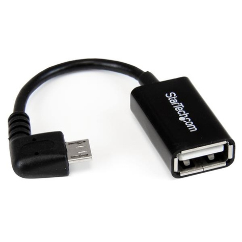 STARTECH STARTECH 12 cm rechtshoekige micro-USB-naar-USB-OTG-hostadapter M/F - USB-adapter