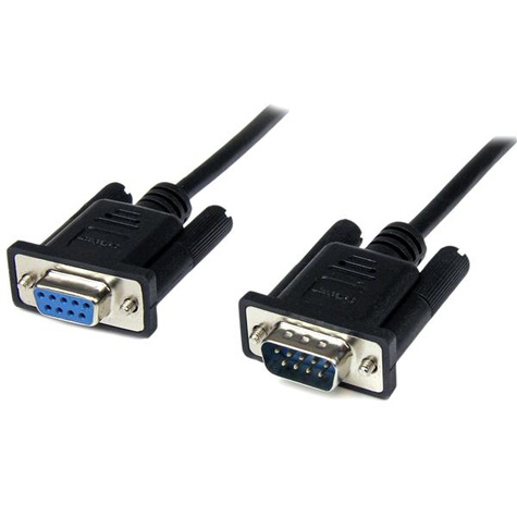 STARTECH 2 m zwarte DB9 RS232 seriële nul modemkabel F/M - Nulmodem-kabel - DB-9 (V) naar DB-9 (M)
