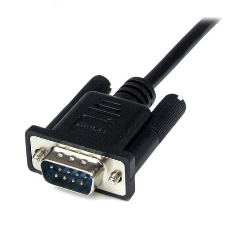 STARTECH 2 m zwarte DB9 RS232 seriële nul modemkabel F/M - Nulmodem-kabel - DB-9 (V) naar DB-9 (M)