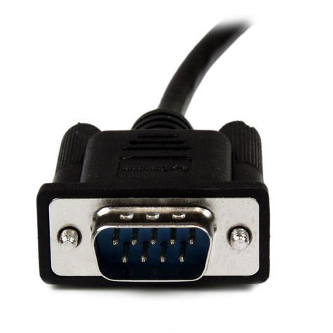 STARTECH 2 m zwarte DB9 RS232 seriële nul modemkabel F/M - Nulmodem-kabel - DB-9 (V) naar DB-9 (M)