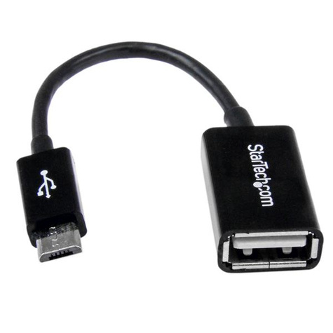 STARTECH STARTECH 5in Micro USB to USB OTG Host Adapter - Micro USB Male to USB A Female On-The-GO Host Cable Adapter (UUSBOTG)