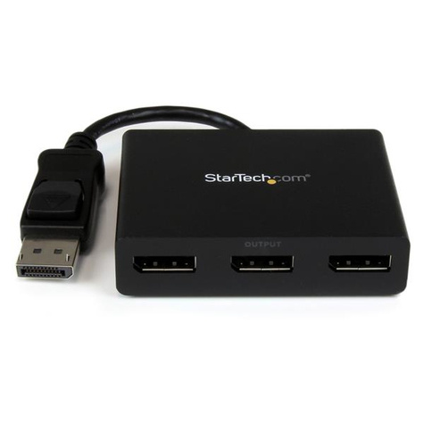 STARTECH DisplayPort naar Displayport multi monitor splitter - 3 poorts MST hub - Videosplitter