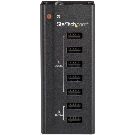 STARTECH 7 poorts USB oplaadstation met 5x 1A poorten en 2x 2A poorten - wandmonteerbare oplader