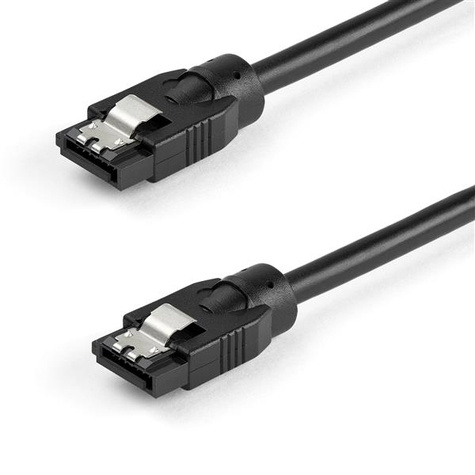 STARTECH 0.3 m Round SATA Cable - Latching Connectors - 6Gbs SATA Cable - SATA-kabel