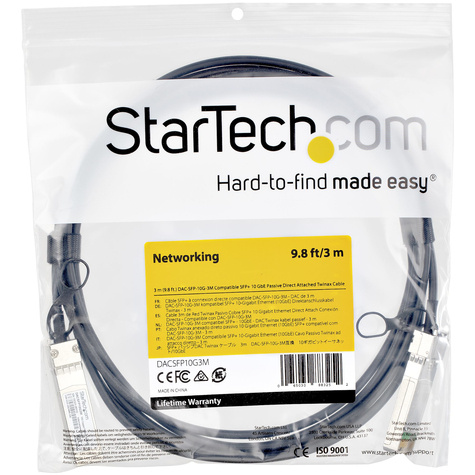 STARTECH SFP+ Direct Attach kabel - Twinax - SFP+ kabel DAC Passive - koper - 10 Gbps