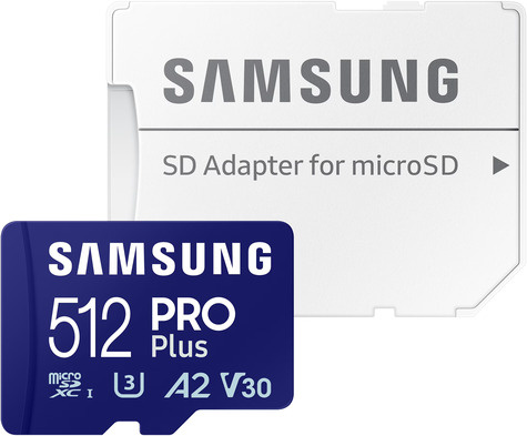 Samsung SD MicroSD Card 512GB Samsung SDXC PRO Plus (2023)(CL10) retail