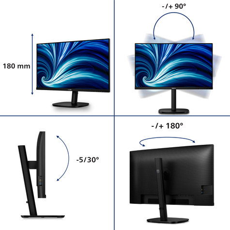Philips 32B2U3601 - 3000 Series - LED-monitor - QHD - 32"