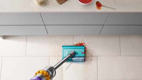 Dyson V15s Detect Submarine Stofzuiger Nikkel/Blauw 660W