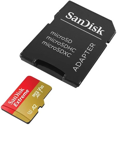 SanDisk SD MicroSD Card  64GB SanDisk Extreme SDXC inkl. Adapter