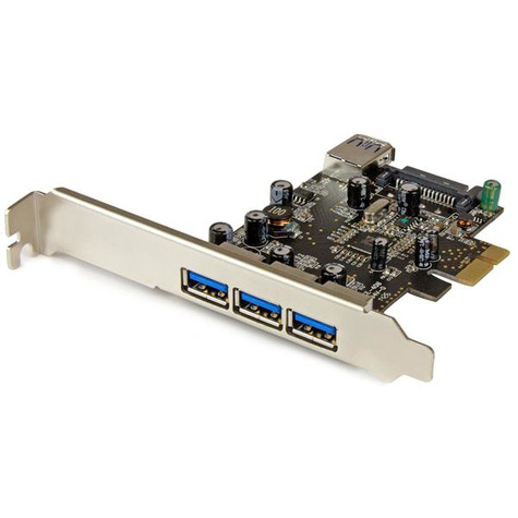 STARTECH 4 Port PCI Express USB 3.0 Card - 3+1
