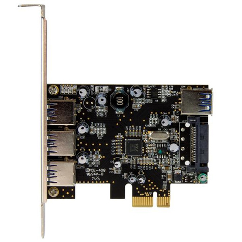 STARTECH 4 Port PCI Express USB 3.0 Card - 3+1
