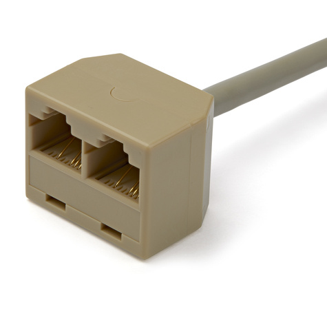 STARTECH 2-naar-1 RJ45 splitter adapterkabel - F/M - Netwerksplitser - RJ-45 (M) naar RJ-45 (V)