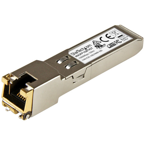 STARTECH STARTECH Cisco Meraki MA-SFP-1GB-TX compatibel SFP Transceiver module - 10/100/1000BASE-TX -10/100/1000 Mbps koper RJ45