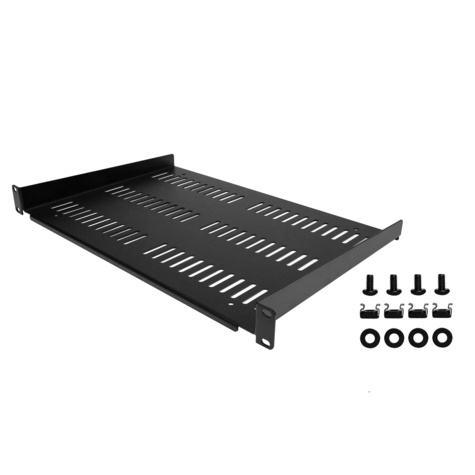 STARTECH 1U Rack Shelf - Universele Geventileerde 19 inch Server Rack Plank/Lade voor AV/Data/Netwerk Apparatuur