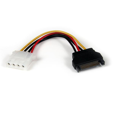 STARTECH 15cm SATA naar LP4 Verloopkabel Voeding - F/M - Netspanningsadapter - SATA-voeding (M) naar 4-PIN interne voeding
