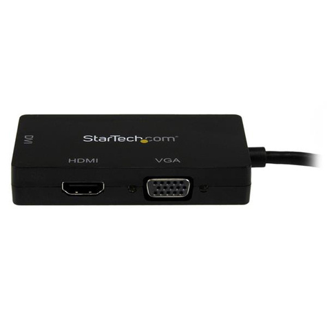 STARTECH 3 in 1 Mini DisplayPort Adapter - 1080p - Mini DP / Thunderbolt to HDMI / VGA / DVI Splitter for Your Monitor
