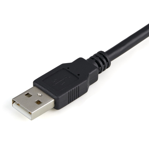 STARTECH 1-poort FTDI USB naar RS232 Seriële Adapter Verloopkabel met COM-behoud - Seriële adapter - USB - RS-232 - zwart