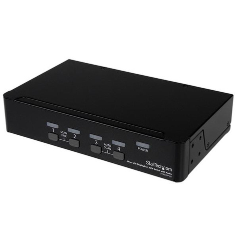 STARTECH STARTECH 4-poort USB DisplayPort KVM-switch met Audio - KVM / audio / USB switch - 4 x KVM / audio / USB