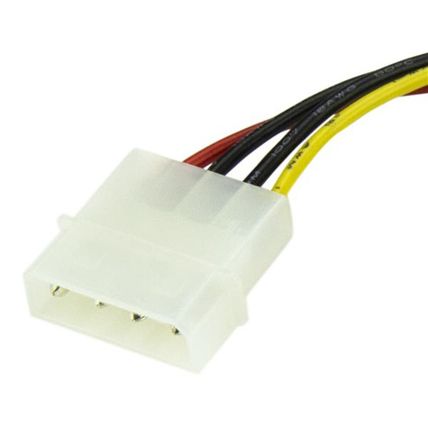 STARTECH 15 cm 4-pins Molex naar SATA Voedingskabel Adapter - Voedingskabel - SATA-voeding (M) naar 4-PIN interne voeding (M)