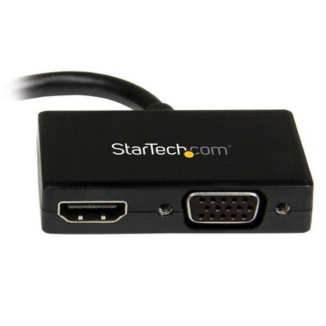 STARTECH A/V-reisadapter: 2-in-1 Mini DisplayPort naar HDMI of VGA converter - Videoconverter - DisplayPort - HDMI, VGA - zwart