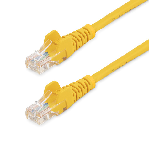 STARTECH STARTECH 5m Cat5e Ethernet netwerkkabel met snagless RJ45 connectors - UTP kabel 5 m geel - Netwerkkabel