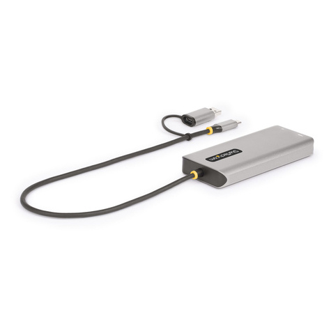 STARTECH USB-C Multiport Adapter w/Attached USB-C to USB-A Dongle, Dual HDMI (4K30Hz/1080p60Hz)