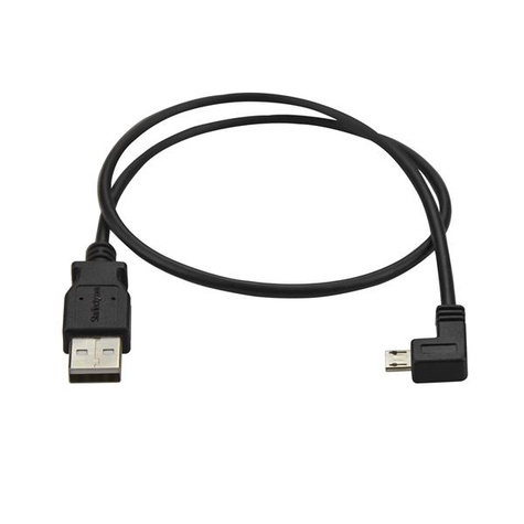 STARTECH 0.5 m Micro-USB Oplaad en sync kabel M/M - linksgehoekte Micro-USB - USB naar Micro USB oplaadkabel